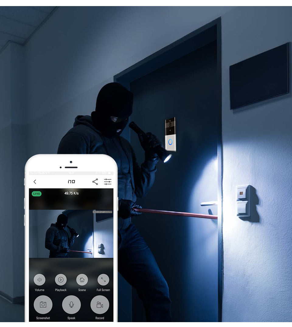 👉 Campanello Video WiFi con Telecamera HD – Controllo da Smartphone e Visione Notturna