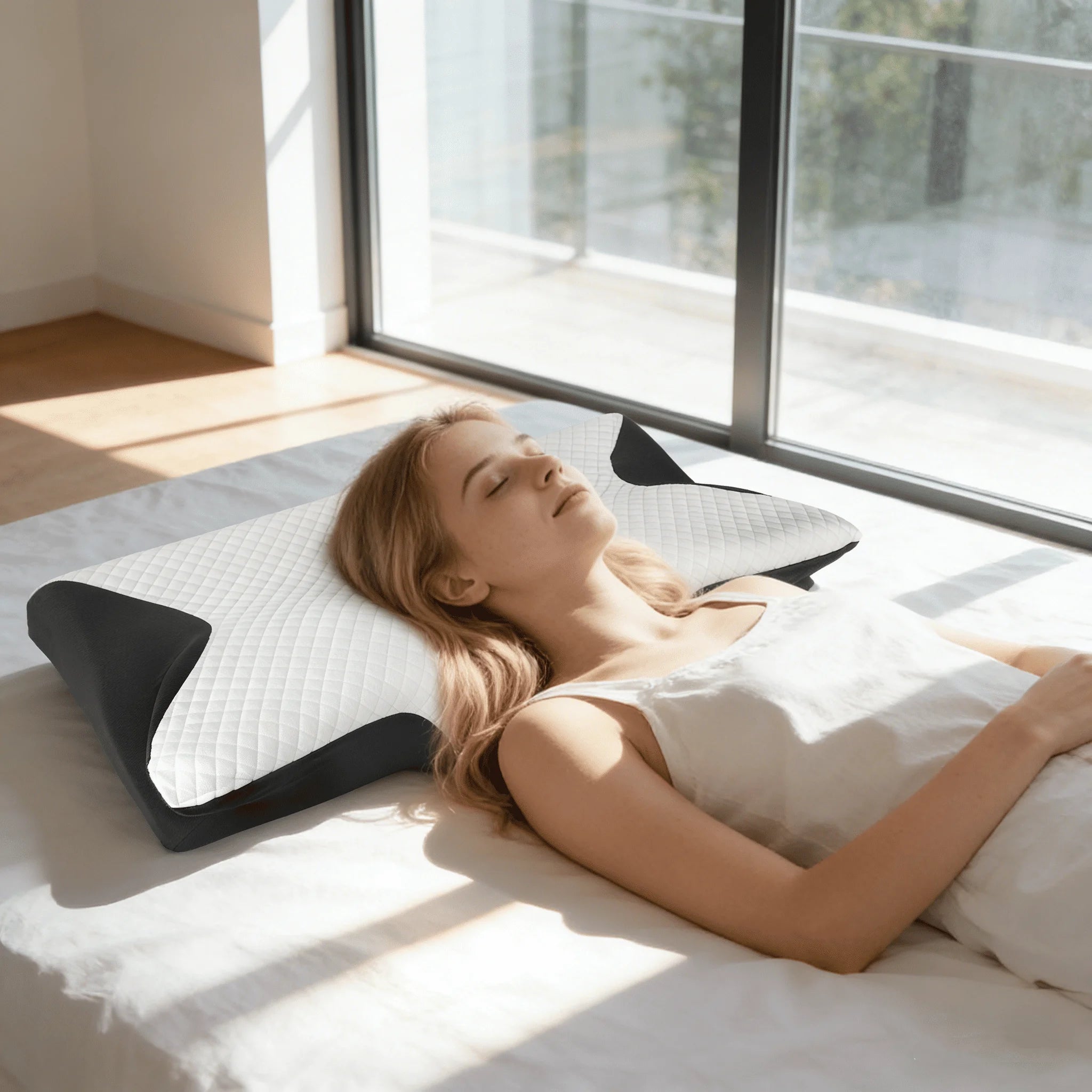 Cuscino Cervicale Ergonomico Memory Foam – Supporto Collo Anti Dolore, Sonno Profondo e Comfort Totale