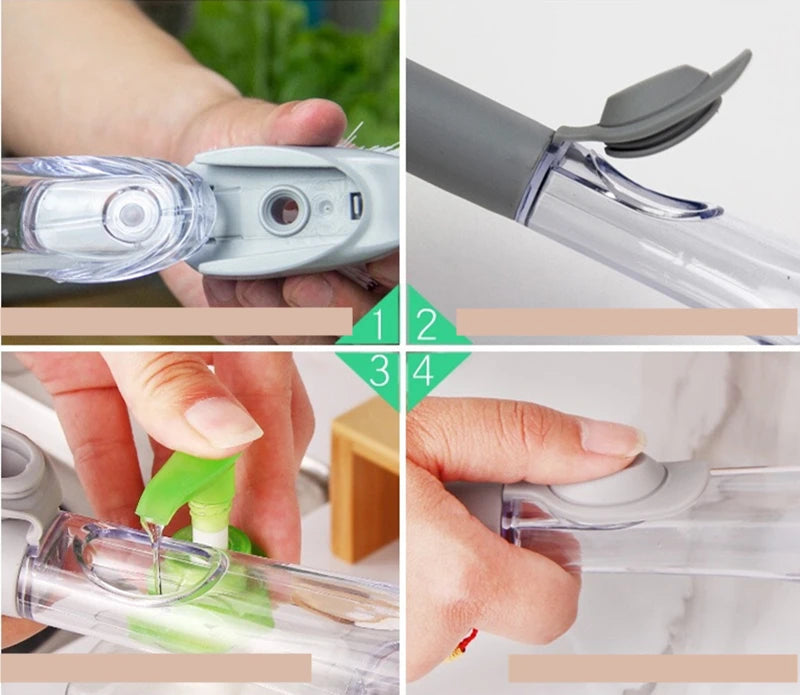Spazzola Lavapiatti con Dispenser Sapone – Pulizia Veloce Senza Sforzo