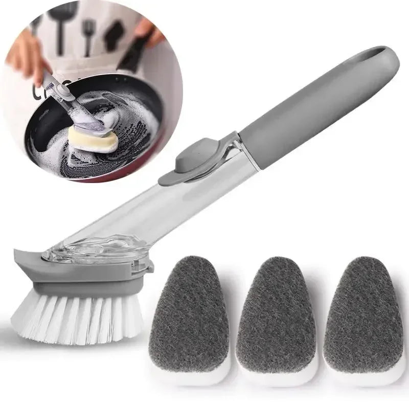 Spazzola Lavapiatti con Dispenser Sapone – Pulizia Veloce Senza Sforzo