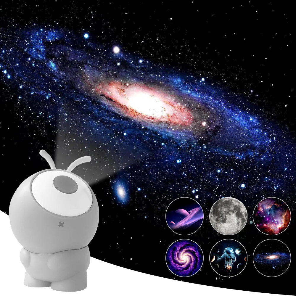👉 Proiettore Galaxy 6 in 1 – Luci LED Notturne per Camera, Effetto Stelle e Atmosfera Relax