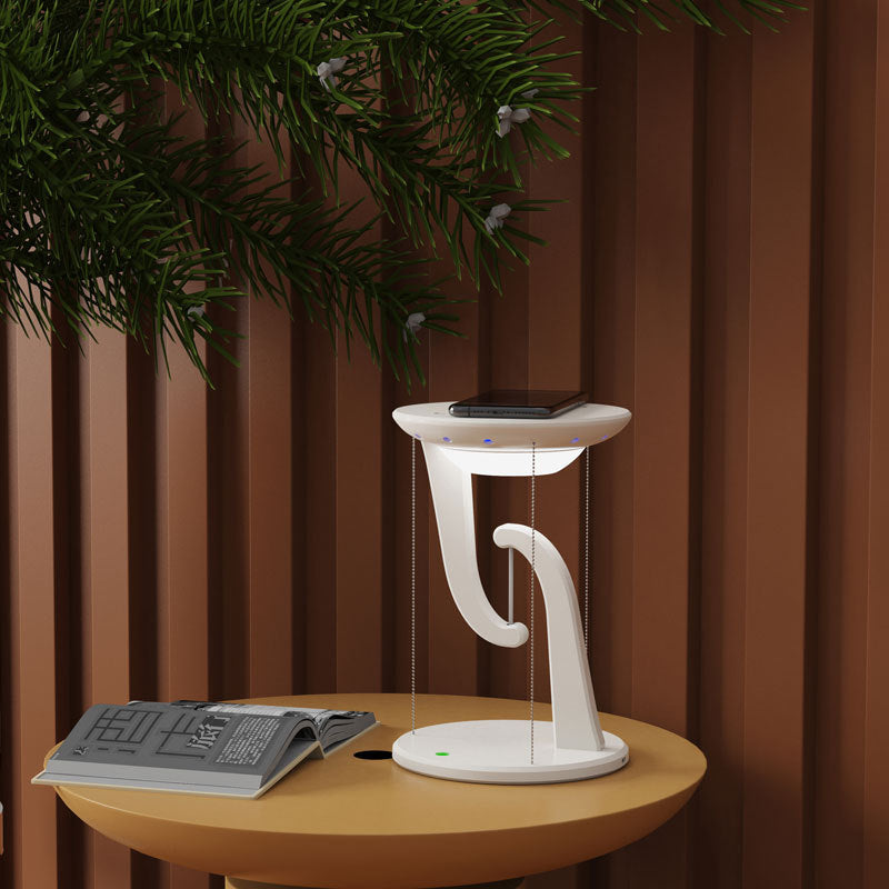 Lampada LED Intelligente con Ricarica Wireless – Luce Notturna Moderna con Caricatore Integrato